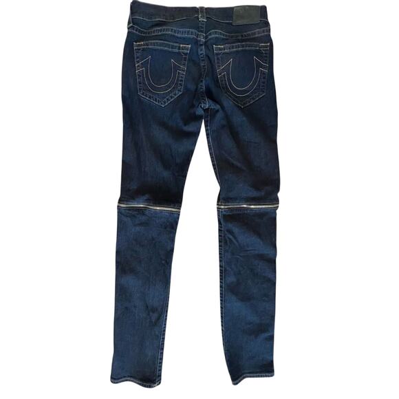 True Religion Rocco Special Edition Convertible Blue Jeans Shorts 31/32.5 Y2k - Picture 6 of 10